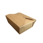 使い捨て可能な昼食ペーパー テークアウト箱の食品包装のクラフト紙箱